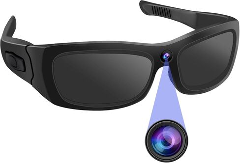 Sunglasses Action Cam HD 1080P Bluetooth Smart Glasses Video Camera Wearable Sunglasses Sport Camera Support Bluetooth Player Music for Driving, Fishing and Hiking Etc. in Saudi Arabia