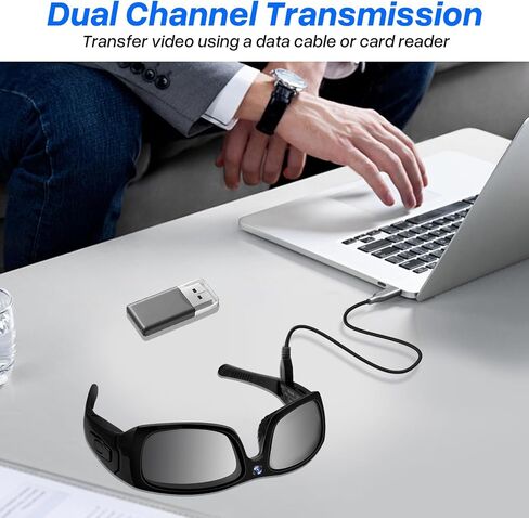Sunglasses Action Cam HD 1080P Bluetooth Smart Glasses Video Camera Wearable Sunglasses Sport Camera Support Bluetooth Player Music for Driving, Fishing and Hiking Etc. in Saudi Arabia