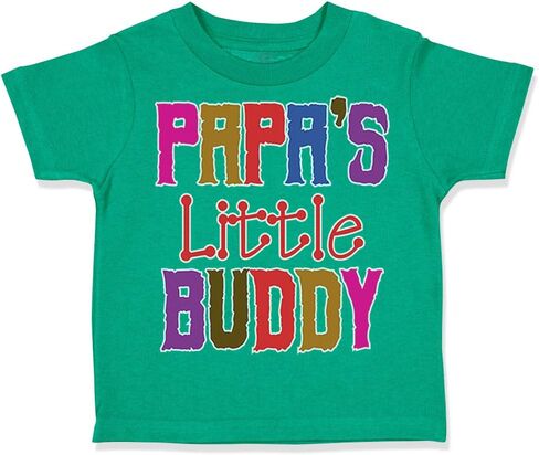 Toddler T-Shirt Papa's Little Buddy Grandpa Grandfather Boy & Girl Clothes in Saudi Arabia