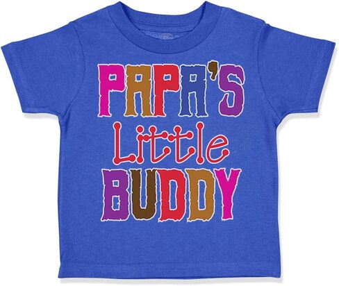 Toddler T-Shirt Papa's Little Buddy Grandpa Grandfather Boy & Girl Clothes in Saudi Arabia
