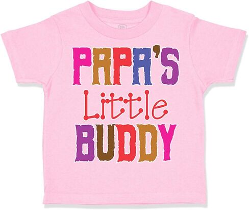 Toddler T-Shirt Papa's Little Buddy Grandpa Grandfather Boy & Girl Clothes in Saudi Arabia