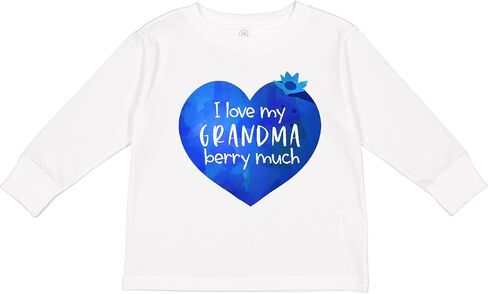 inktastic I Love My Grandma Berry Much Toddler Long Sleeve T-Shirt in Saudi Arabia