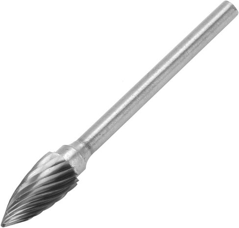 10Pcs 1/8 Shank Tungsten Carbide Single Cut Rotary Burrs Set for Engraving Notching Grinding Grooving Routing in Saudi Arabia