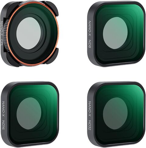 مجموعة مرشحات K&F Concept ND CPL متوافقة مع GoPro Hero 13 Black، 4 عبوات ND8 ND16 ND32 CPL مجموعة مرشح عدسة مستقطبة ذات كثافة محايدة لـ Go Pro Hero 12/11/10/9 أسود، ملحقات كاميرا الحركة in Saudi Arabia