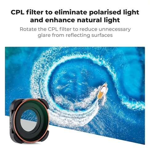 مجموعة مرشحات K&F Concept ND CPL متوافقة مع GoPro Hero 13 Black، 4 عبوات ND8 ND16 ND32 CPL مجموعة مرشح عدسة مستقطبة ذات كثافة محايدة لـ Go Pro Hero 12/11/10/9 أسود، ملحقات كاميرا الحركة in Saudi Arabia