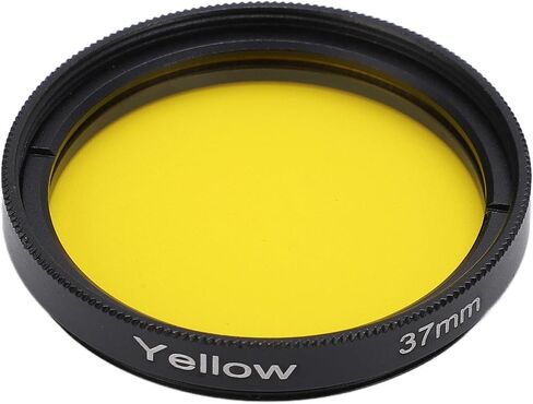 37mm Full Color Lens Filter Scratch Resistance Waterproof Full Color Filter Kit for SLR CameraYellow in Saudi Arabia