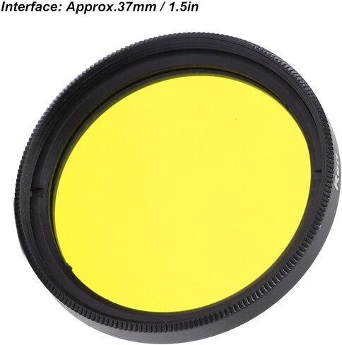 37mm Full Color Lens Filter Scratch Resistance Waterproof Full Color Filter Kit for SLR CameraYellow in Saudi Arabia