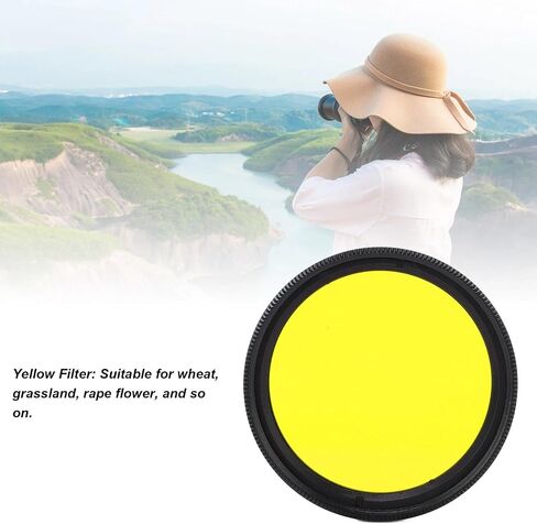 37mm Full Color Lens Filter Scratch Resistance Waterproof Full Color Filter Kit for SLR CameraYellow in Saudi Arabia