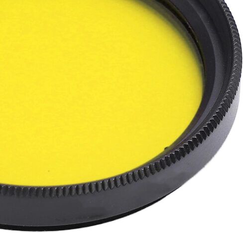 37mm Full Color Lens Filter Scratch Resistance Waterproof Full Color Filter Kit for SLR CameraYellow in Saudi Arabia