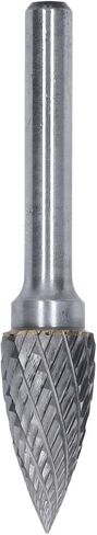 2 Groove Rotary File Burr, 2 Cut Pointed Arc Shape Die Grinder Drill Bit with 6mm Shank for Metal Products, Tool Manufacturing, Engineering in Saudi Arabia