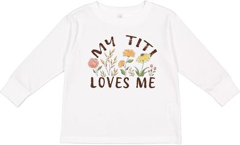تي شيرت Inktastic My Titi Loves Me للأطفال الصغار بأكمام طويلة in Saudi Arabia