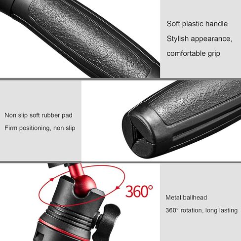 Extendable Desktop Tripod, ABS Silicone Portable Selfie Stick Tripod Stand with 1 4 Inch Screw for Digital Camera Stabilizer Webcam DSLR Vlogging in Saudi Arabia