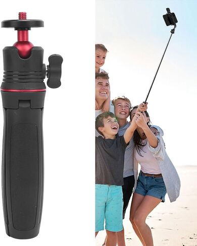 Extendable Desktop Tripod, ABS Silicone Portable Selfie Stick Tripod Stand with 1 4 Inch Screw for Digital Camera Stabilizer Webcam DSLR Vlogging in Saudi Arabia