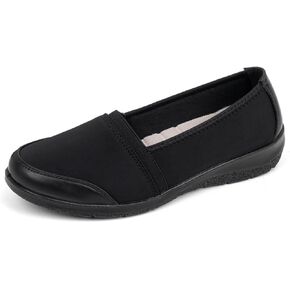 Women's Orthopedic Loafers Stretchy Slip-on Comfort Walking Work Flat Shoes for Bunions in Kuwait