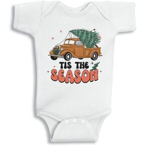 Retro Tis The Season Christmas Baby Infant Bodysuit in Kuwait