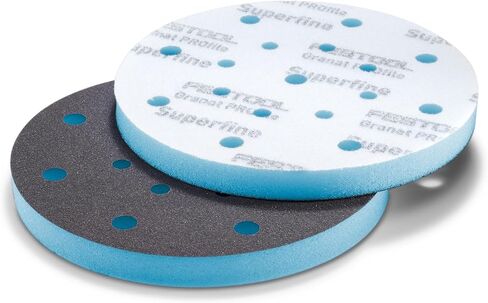 Festool 578794 Granat PRO Soft 6" (150 mm) Profile Sanding Discs – 10 Pack | Flexible Foam Abrasive for Contours, Curves & Moldings | Hook & Loop, 1/2" Foam Backing in Saudi Arabia