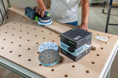 Festool 578794 Granat PRO Soft 6" (150 mm) Profile Sanding Discs – 10 Pack | Flexible Foam Abrasive for Contours, Curves & Moldings | Hook & Loop, 1/2" Foam Backing in Saudi Arabia