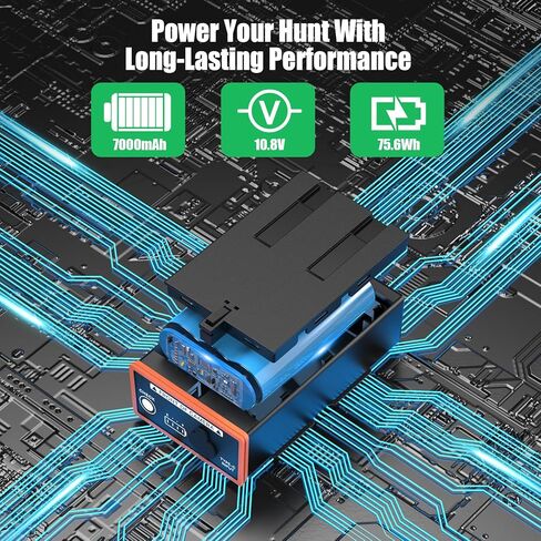 4 Pack Rechargeable Battery for Edge Series Cellular Trail Camera 7000mAh Lithium-Ion Battery Compatible with Moultrie Edge, Edge PRO, Edge 2, Edge 2 PRO in Kuwait