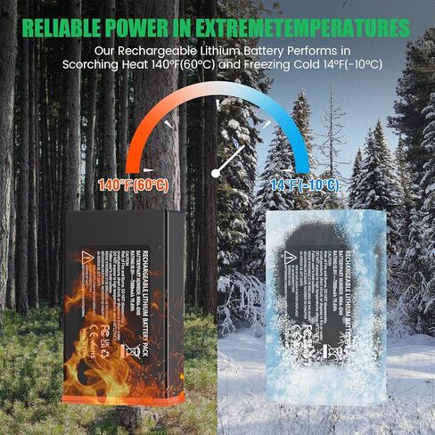 4 Pack Rechargeable Battery for Edge Series Cellular Trail Camera 7000mAh Lithium-Ion Battery Compatible with Moultrie Edge, Edge PRO, Edge 2, Edge 2 PRO in Kuwait