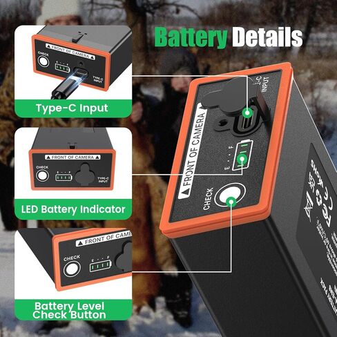 4 Pack Rechargeable Battery for Edge Series Cellular Trail Camera 7000mAh Lithium-Ion Battery Compatible with Moultrie Edge, Edge PRO, Edge 2, Edge 2 PRO in Kuwait