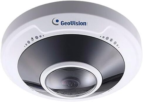 كاميرا GeoVision GV-FER5702 خارجية بدقة 5 ميجابكسل WDR Pro IR عين السمكة متينة IP، عدسة 1.4 مم، أبيض in Kuwait