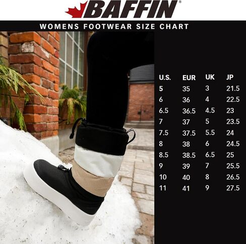 حذاء Baffin النسائي من MERIBEL طويل القامة مقاوم للماء معزول وخفيف الوزن ومصنف من التندرا ومقاوم للانزلاق للطقس البارد والشتاء والثلج in Saudi Arabia