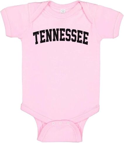 TATY Kids Tennessee College Style Baby Infant One Piece Bodysuit 12 Months Light Pink in Saudi Arabia
