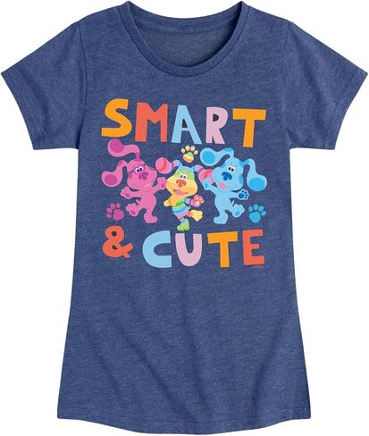 أدلة الأزرق وأنت! Hybrid Apparel Smart & Cute - تي شيرت برسومات بأكمام قصيرة للفتيات الصغيرات والشباب in Kuwait