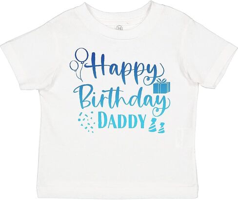 inktastic Blue Happy Birthday Daddy Toddler T-Shirt in Saudi Arabia