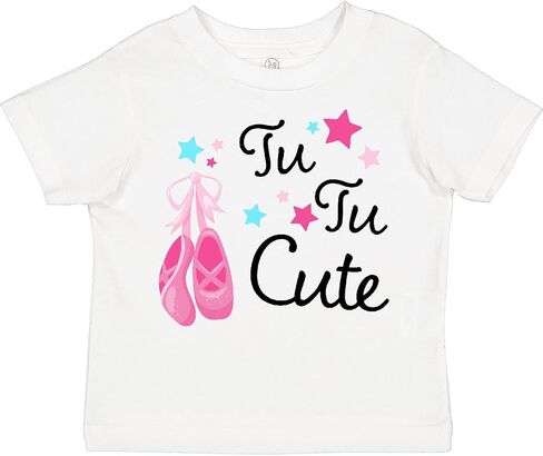 تي شيرت Inktastic Tu Tu Cute- أحذية رقص الباليه للأطفال الصغار in Kuwait