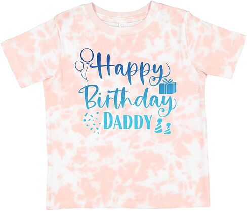 inktastic Blue Happy Birthday Daddy Toddler T-Shirt in Saudi Arabia