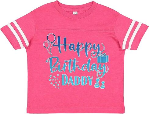 inktastic Blue Happy Birthday Daddy Toddler T-Shirt in Saudi Arabia