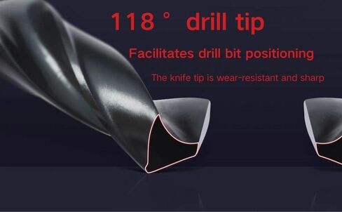 ساق مورس المستدقة، M2 من الفولاذ عالي السرعة، مثقاب ملتوي ذو ساق مدببة، لقمة مثقاب معالجة بأكسيد أسود (3/4) in Kuwait