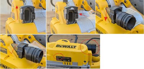 محول فراغ لآلة صنفرة حزام DeWALT DW433 إلى خرطوم فراغ متوافق مع Airlock in Saudi Arabia