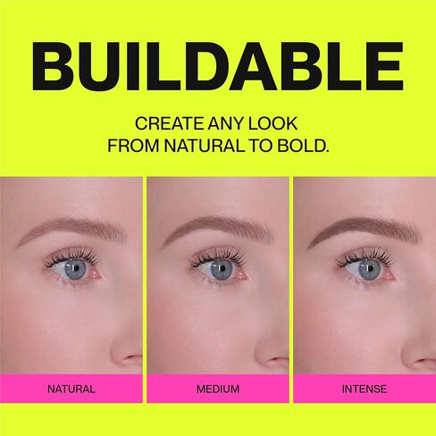 Brow Pencil - Fine Tip, Smooth & Creamy, Long Wearing, Water Resistant - Buildable Looks: Natural to Bold Eyebrows - Vegan & Cruelty Free Women's Beauty, Eyebrow Filler Makeup (Black Brown) in Kuwait