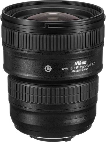 عدسة نيكون AF-S NIKKOR مقاس 18-35 مم f/3.5-4.5G ED (2207) + طقم فلتر + حافظة للغطاء + طقم تنظيف in Saudi Arabia