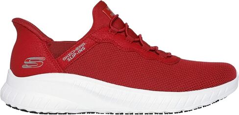 Skechers - Womens Work: Squad Chaos Sr - Jasul سهل الارتداء، اللون أحمر، المقاس: 9 M US in Kuwait