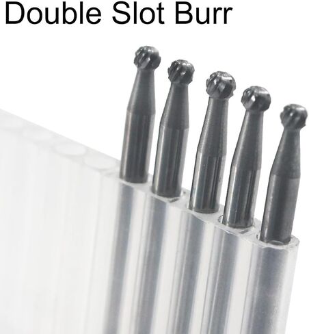 Luo ke 5 Pcs Carbide Ball Burs, 1/8'' Shank Double Slot Tungsten Carbide Ball Shape Cutting Burr for Rotary Tools (1.5/2.0/2.5/3.0/6mm) in Saudi Arabia