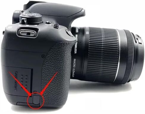 غطاء سفلي لباب البطارية الجديد غطاء واجهة المنفذ مطاطي متوافق مع Canon EOS 700D / Rebel T5i / Kiss X7i in Saudi Arabia