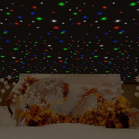 أدى خلفية المرحلة نجمة، 6.6 * 9.8ft طوي المخملية أدى خلفية المرحلة ث / dmx512 التحكم عن بعد، ستارة أضواء النجوم الملونة، خلفية القماش السماء المرصعة بالنجوم لحفل زفاف عيد الميلاد in Kuwait