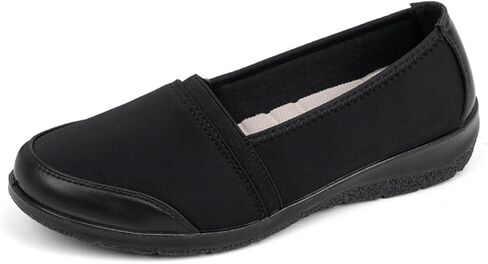Women's Orthopedic Loafers Stretchy Slip-on Comfort Walking Work Flat Shoes for Bunions in Saudi Arabia