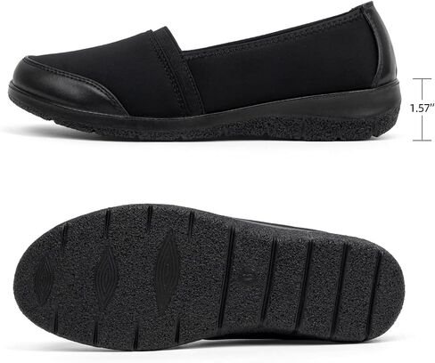 Women's Orthopedic Loafers Stretchy Slip-on Comfort Walking Work Flat Shoes for Bunions in Saudi Arabia