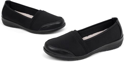 Women's Orthopedic Loafers Stretchy Slip-on Comfort Walking Work Flat Shoes for Bunions in Saudi Arabia
