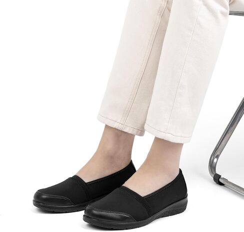 Women's Orthopedic Loafers Stretchy Slip-on Comfort Walking Work Flat Shoes for Bunions in Saudi Arabia