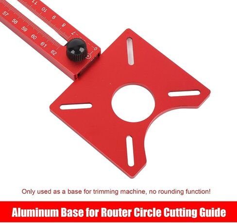 4 in 1 Router Milling Groove Bracket, Aluminum Alloy Adjustable Cabinet Hardware Jig and Router Guid e Adjustable Router Jig Tool for Woodworking Wood Cutting in Saudi Arabia