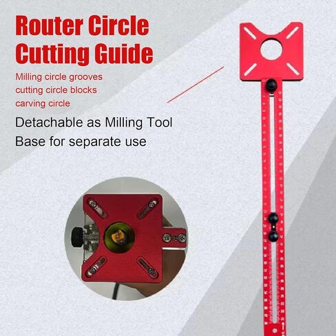 4 in 1 Router Milling Groove Bracket, Aluminum Alloy Adjustable Cabinet Hardware Jig and Router Guid e Adjustable Router Jig Tool for Woodworking Wood Cutting in Saudi Arabia