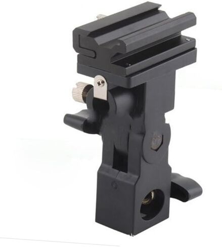 Housoutil Camera Flash Bracket Mount Swivel Design Compatible DSLR Cameras Speedlights Easy to Install Flash Holder Stand for Professional Photography in Saudi Arabia