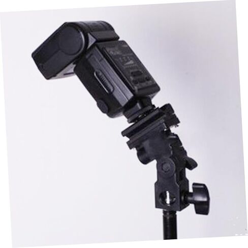 Housoutil Camera Flash Bracket Mount Swivel Design Compatible DSLR Cameras Speedlights Easy to Install Flash Holder Stand for Professional Photography in Saudi Arabia