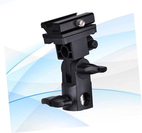 Housoutil Camera Flash Bracket Mount Swivel Design Compatible DSLR Cameras Speedlights Easy to Install Flash Holder Stand for Professional Photography in Saudi Arabia