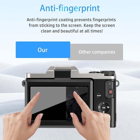 واقي شاشة لـ AUREAPIX DC103، زجاج مقسى عالي الدقة، صلابة 9 ساعات، خدش، مضاد لبصمات الأصابع، واقي غشاء زجاجي مقوى لكاميرا AUREAPIX DC103 [عبوة من قطعتين] in Saudi Arabia